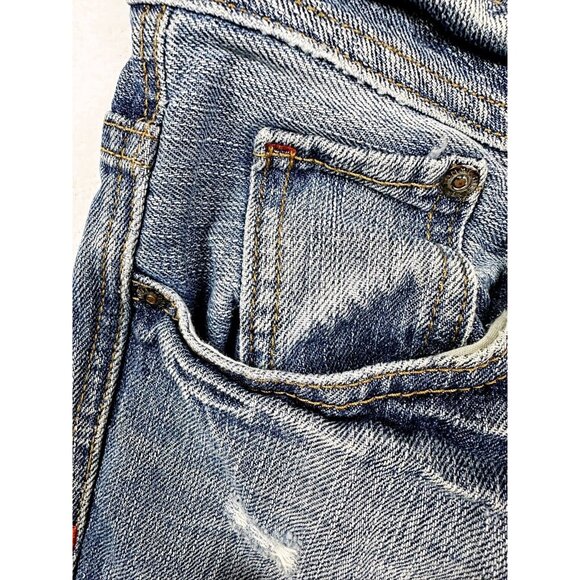 TOMMY HILFIGER Jeans Womens Slouch Boyfriend Non Stretch Light Stone Wash Size 4 - Picture 8 of 11